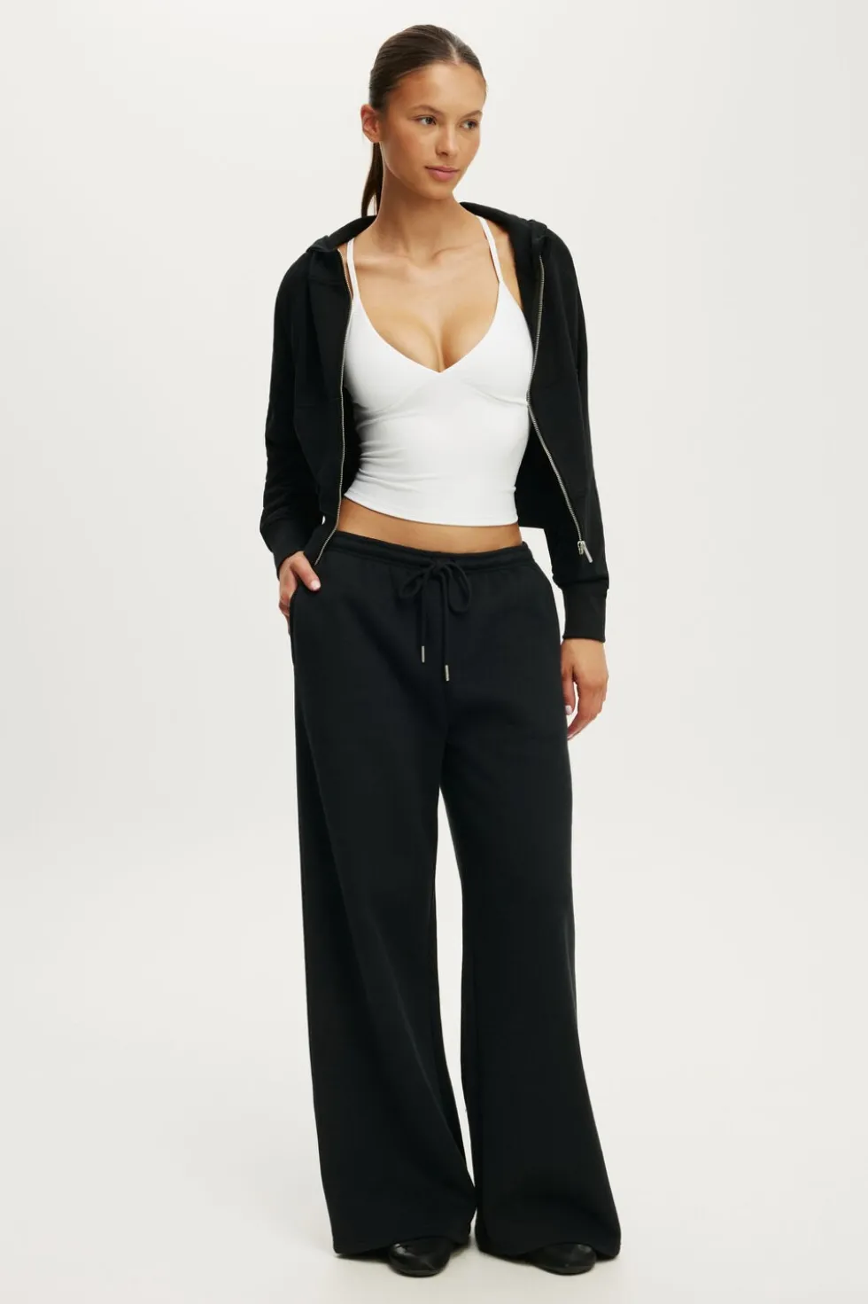 Active Raglan Zip Through Hoodie