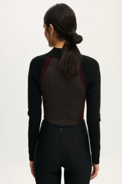 Active Spliced Knit Zip Through