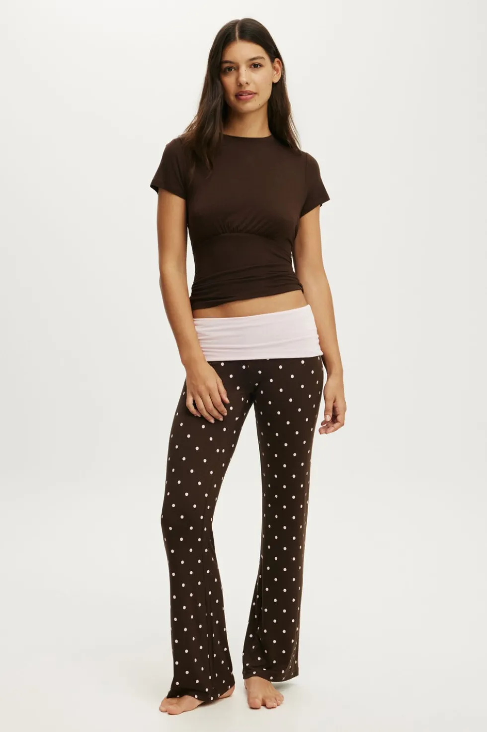 Airy Soft Roll Waist Pant