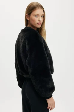 Ariel Faux Fur Bomber Jacket