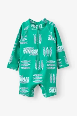 Baby Long Sleeve All In One Swimsuit