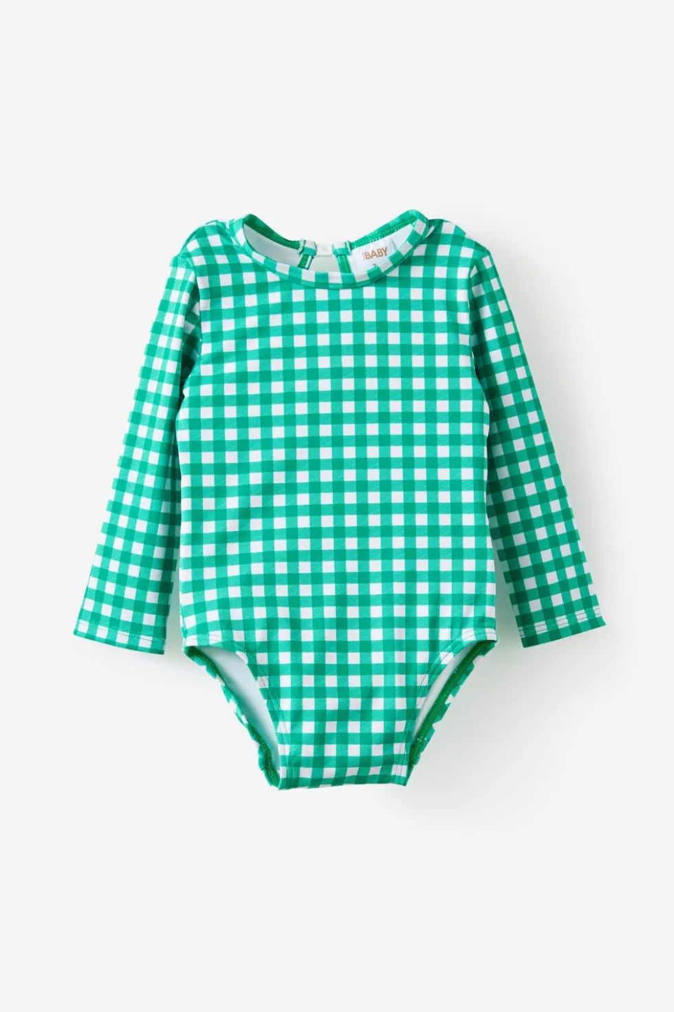 Baby Long Sleeve Keyhole Back Swimsuit