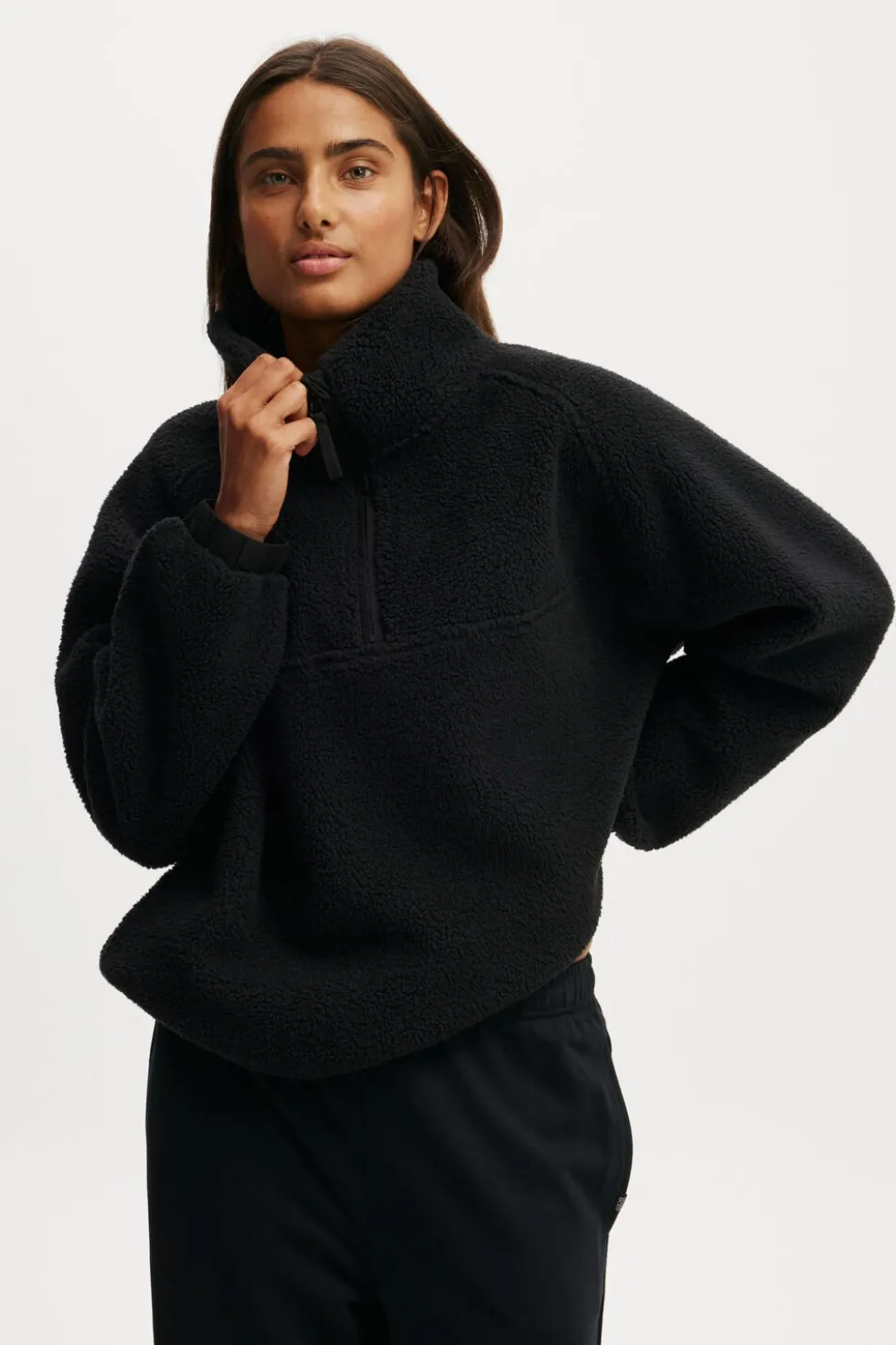 Balance Half Zip Sherpa Pullover Jacket