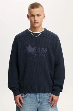 Box Fit Crew Knit