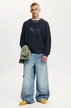 Box Fit Crew Knit