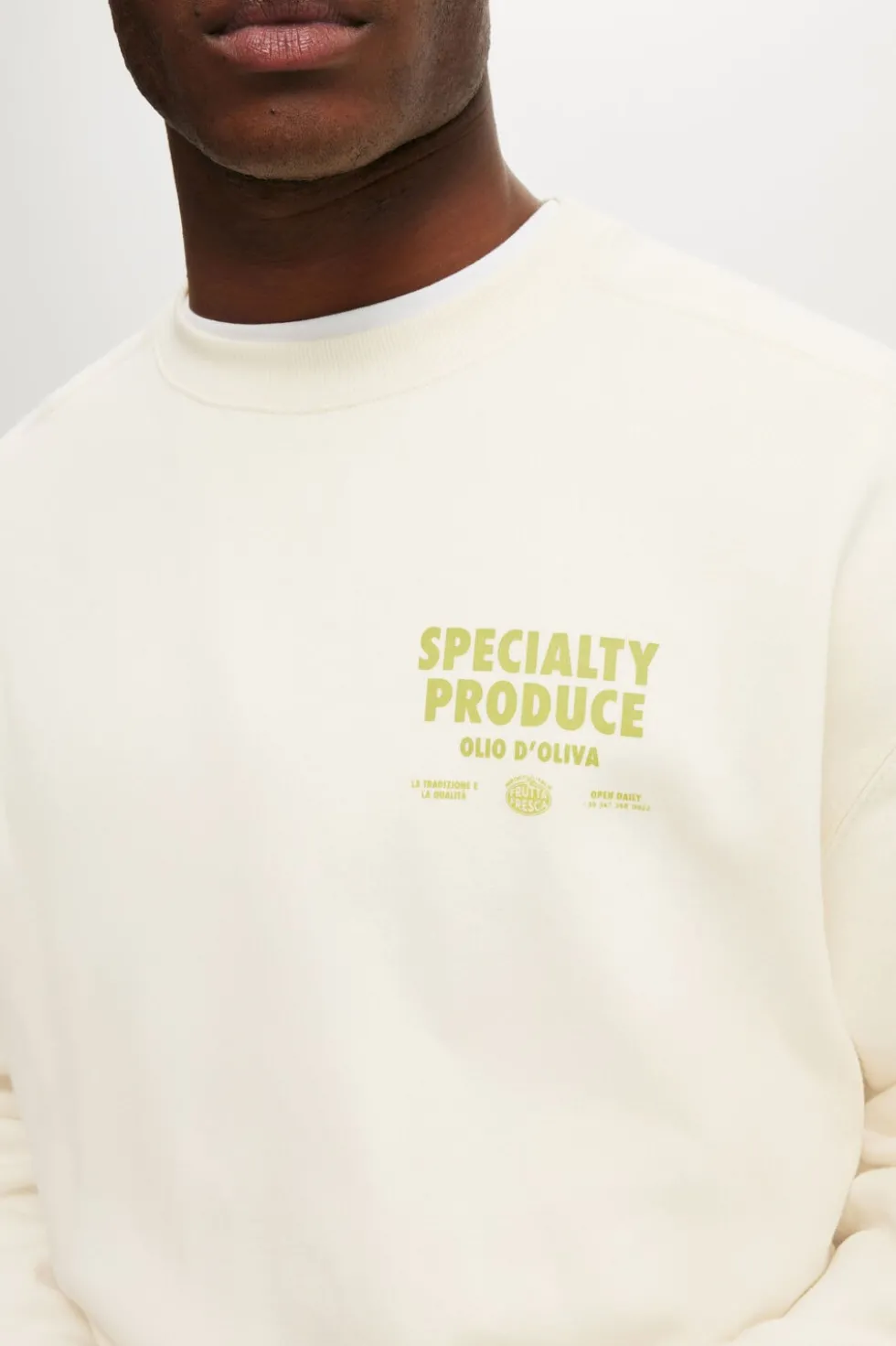 Box Fit Graphic Crew Sweater