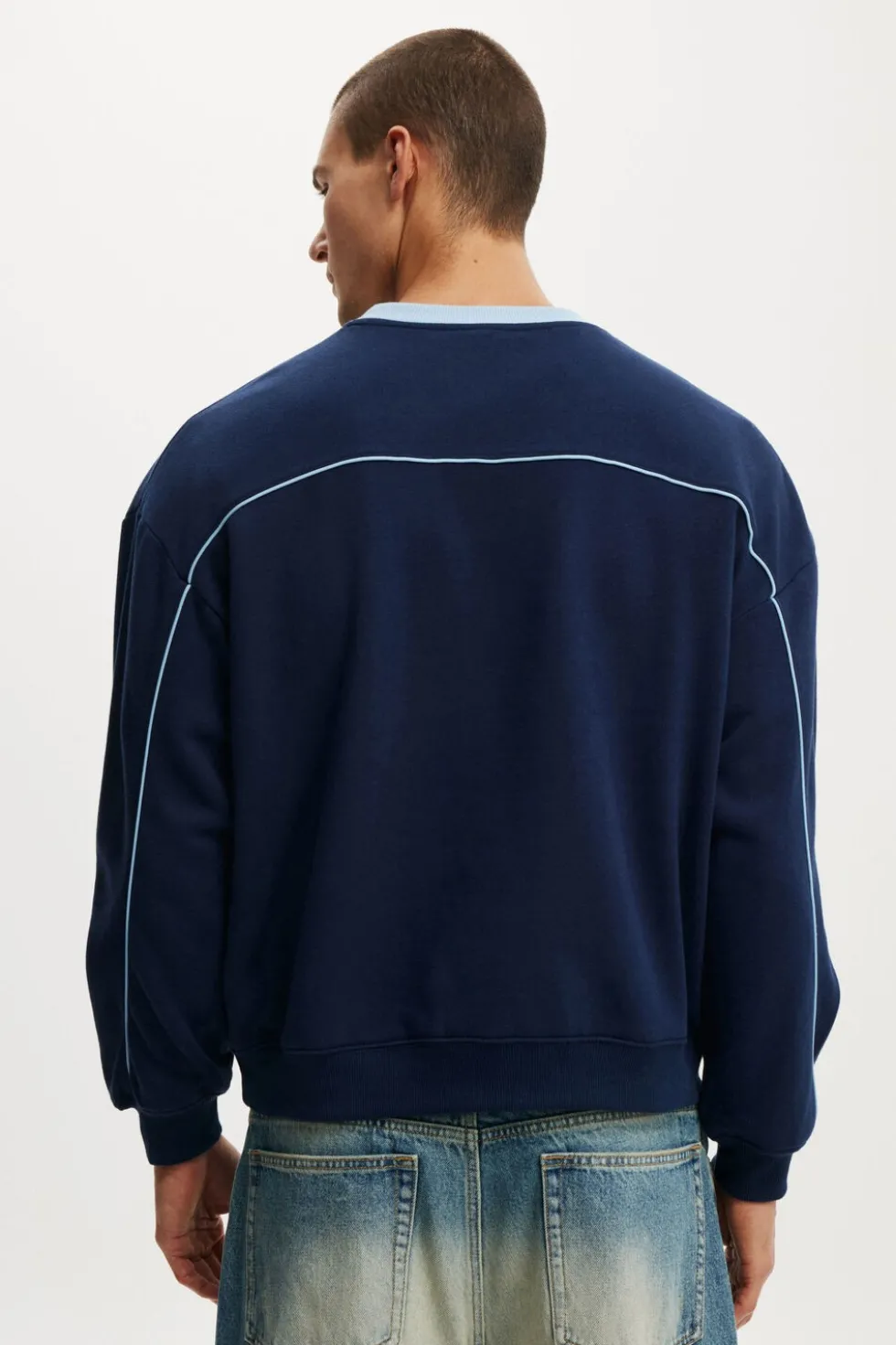 Box Fit Graphic Crew Sweater