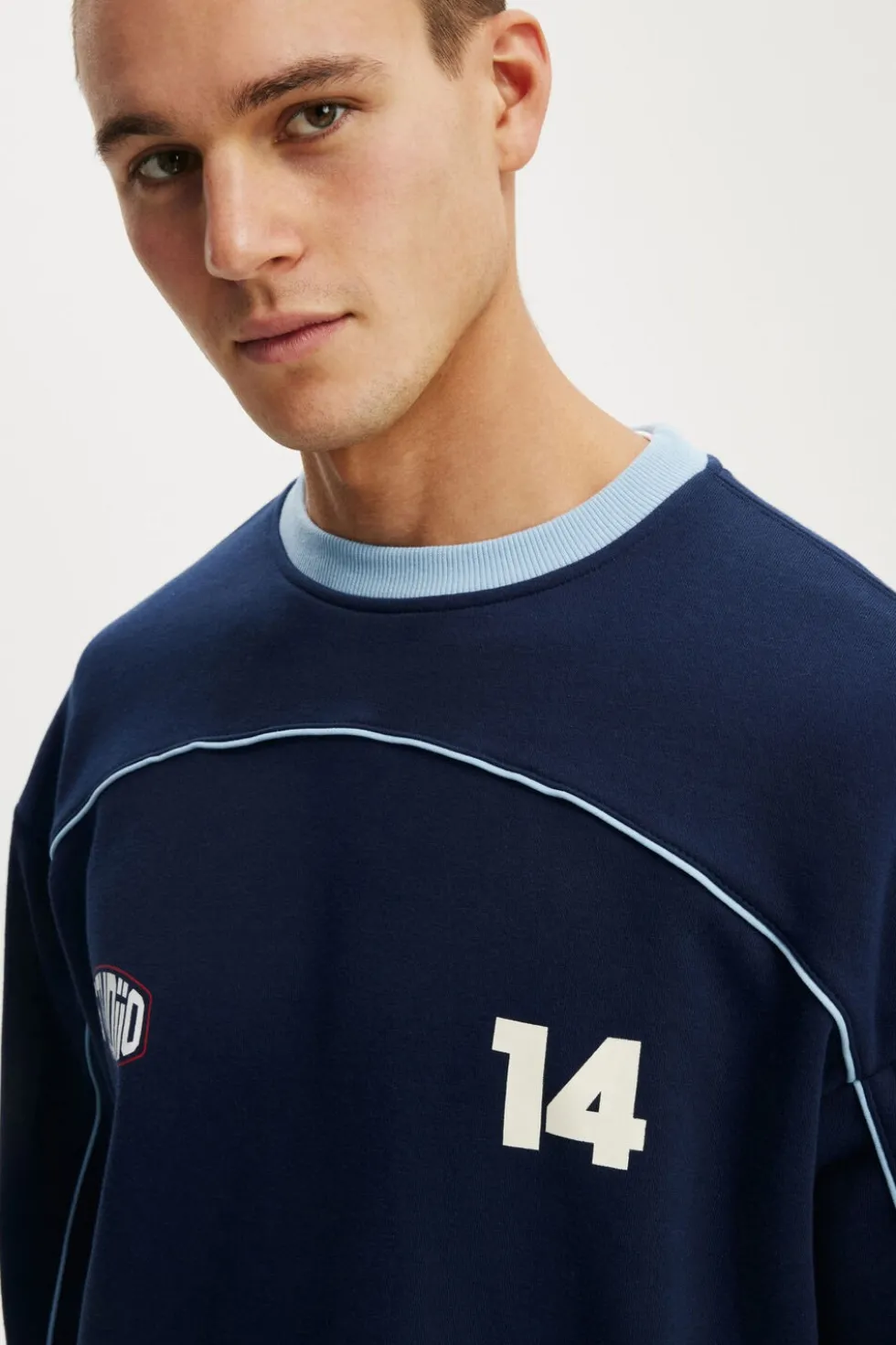 Box Fit Graphic Crew Sweater