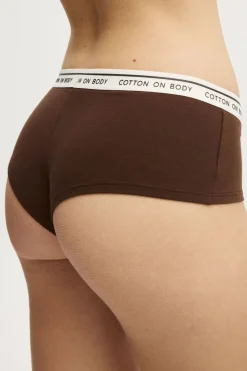 Branded Cotton Cheeky Boyshort
