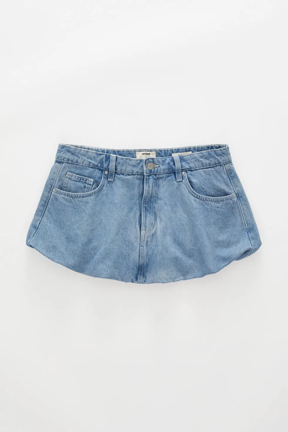 Bubble Denim Skirt