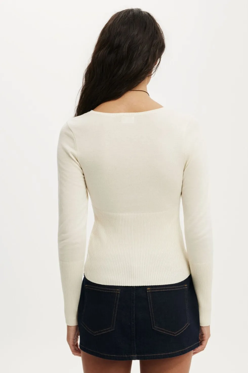 Close Knit V-Neck Top