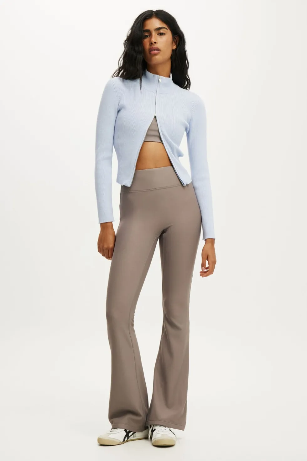 Contour Knit Zip Through