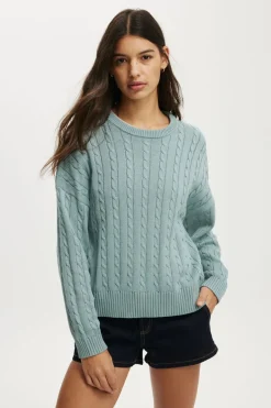 Cotton Crew Neck Sweater