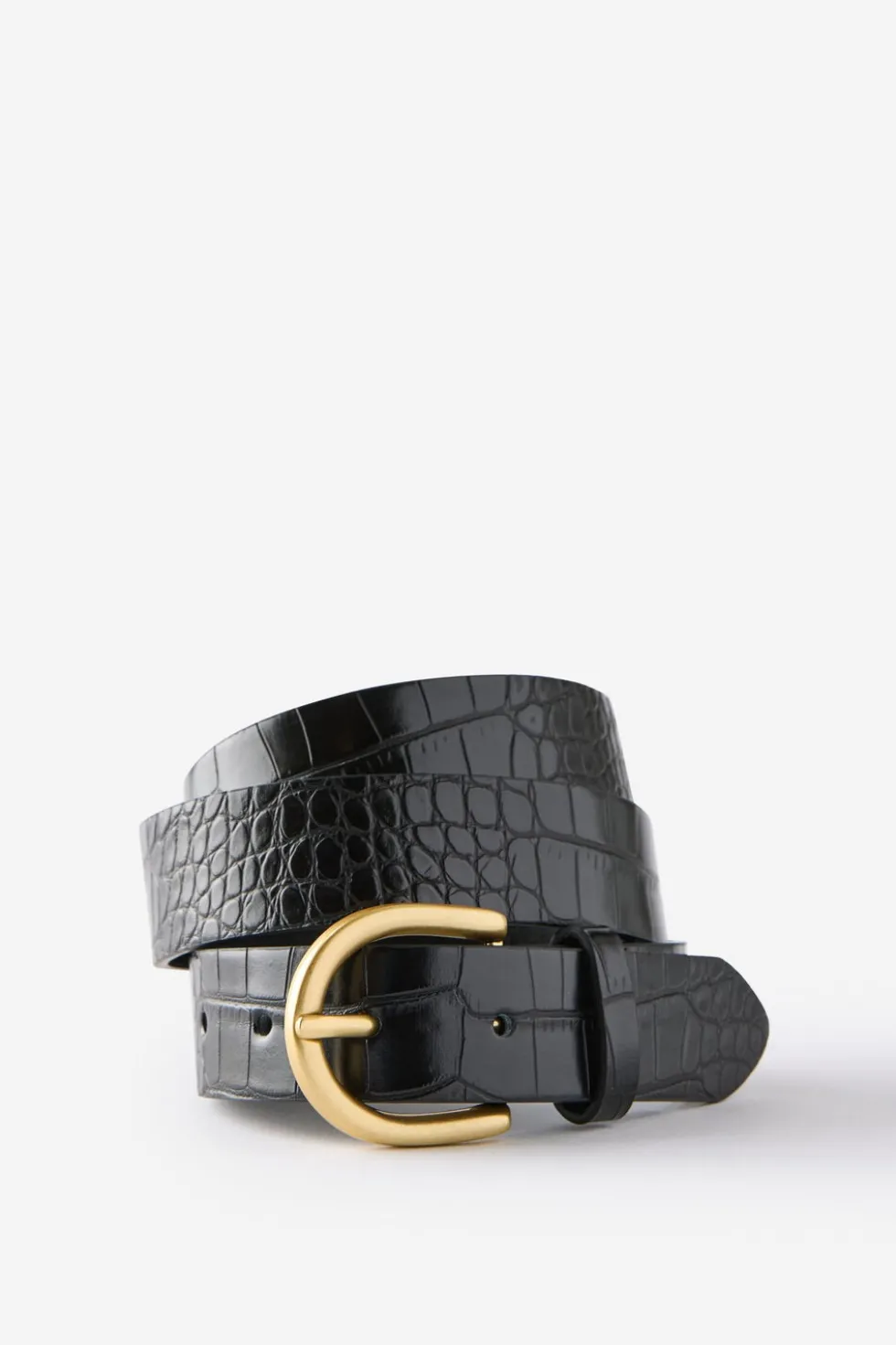 Croc Embossed Belt