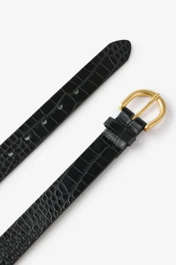 Croc Embossed Belt