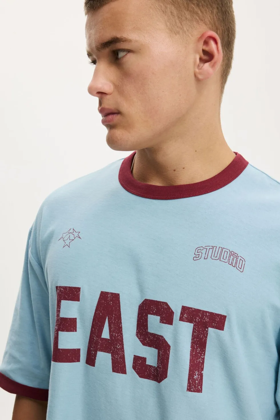 Cropped Fit Graphic T-Shirt