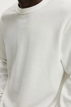 Cropped Fit Textured Long Sleeve