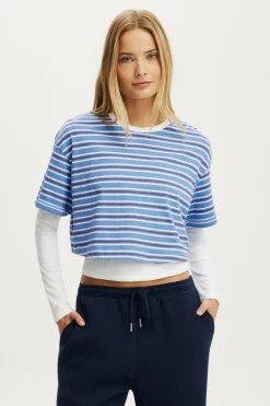 Cropped Graphic Active Tee