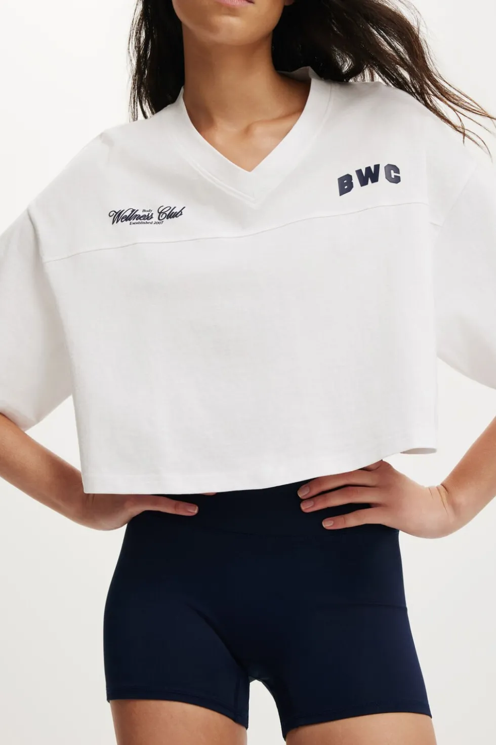 Cropped Graphic Sporty Tee