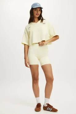 Cropped Graphic Sporty Tee