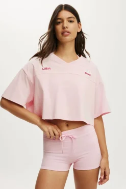 Cropped Graphic Sporty Tee