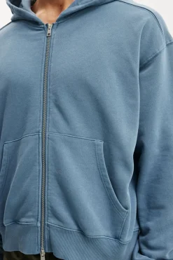 Cropped Zip Up Hoodie