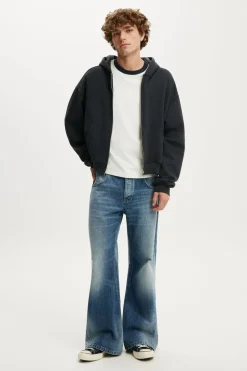 Cropped Zip Up Hoodie
