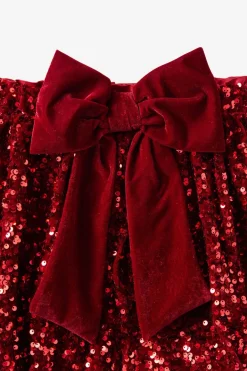 Daisy Embellished Bow Bubble Skirt