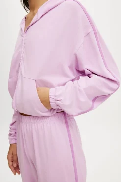 Departure Lounge Crop Hoodie