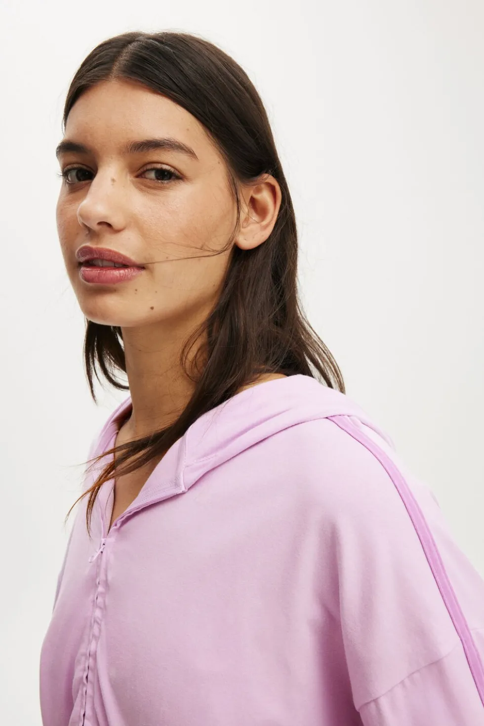 Departure Lounge Crop Hoodie