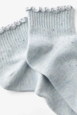 Diamante Frill Ankle Sock