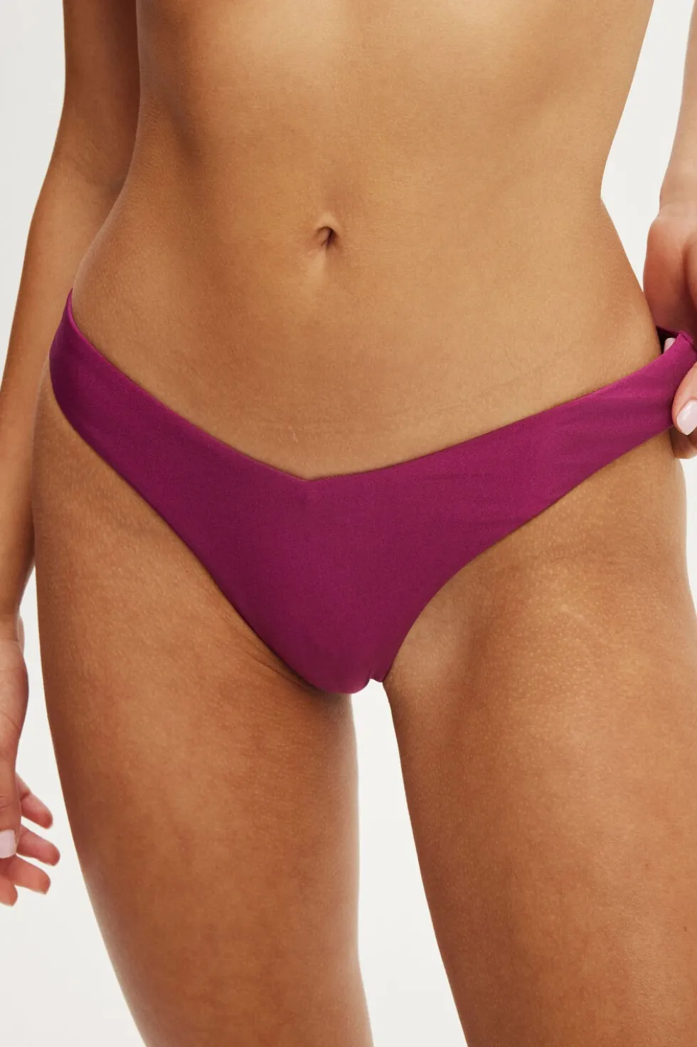 Dip Front High Side Brazilian Bikini Bottom