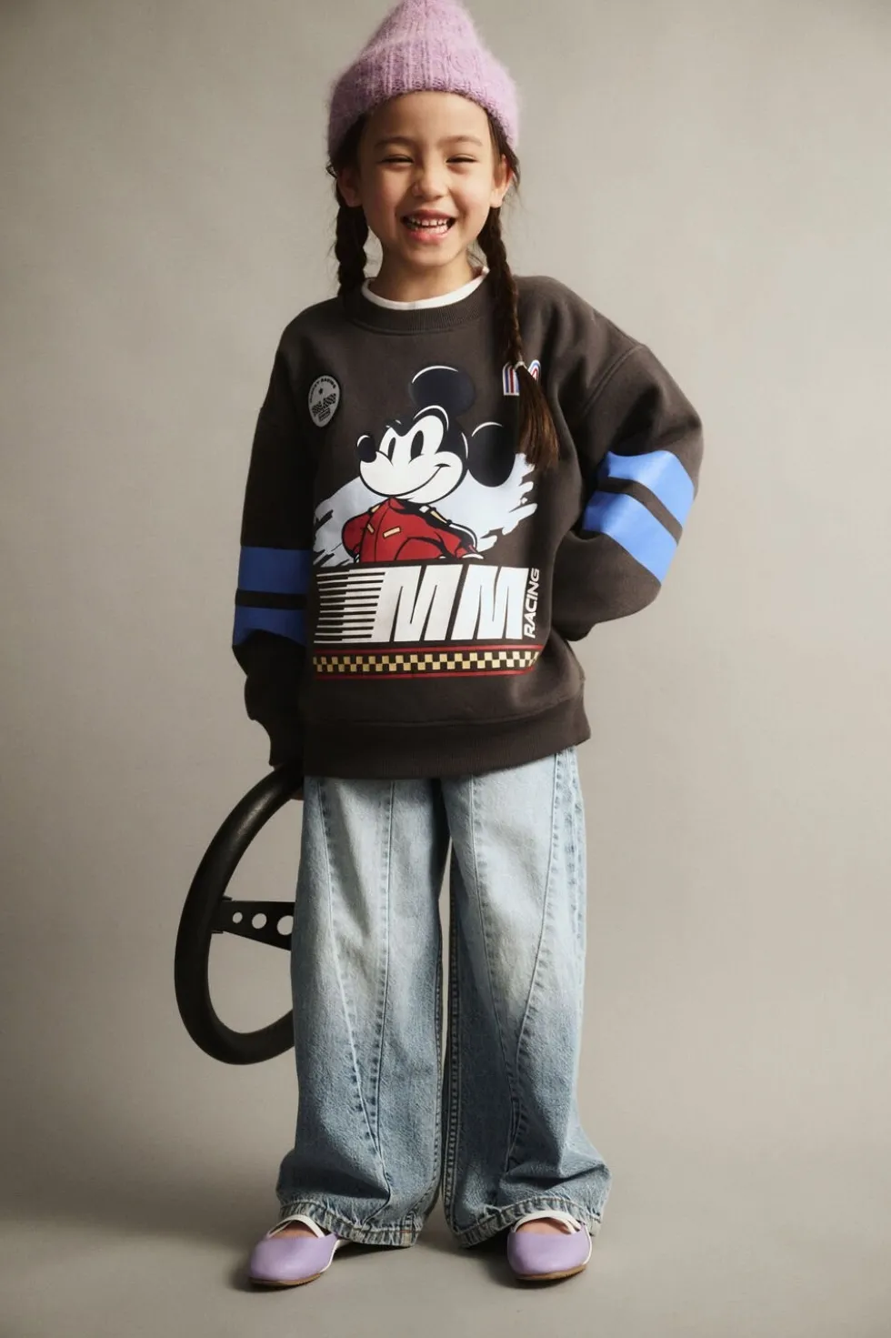 Disney Mickey Mouse Oversized Crew Fleece