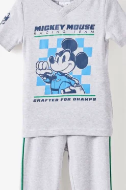 Disney Mickey Mouse V Neck Short/Long Pyjama Set
