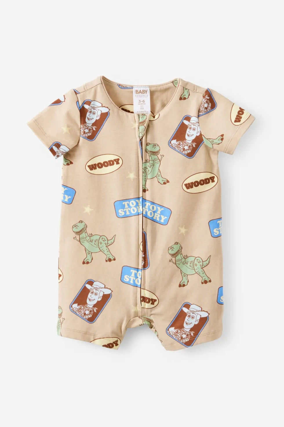 Disney Pixar Toy Story Short Sleeve Zip Romper
