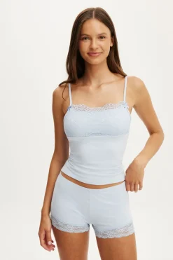 Dreamy Soft Lace Overlay Cami