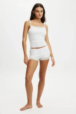 Dreamy Soft Lace Overlay Cami