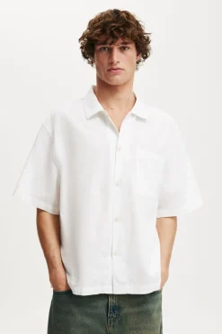 Eli Linen Blend Short Sleeve Shirt