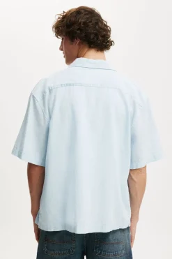 Eli Linen Blend Short Sleeve Shirt