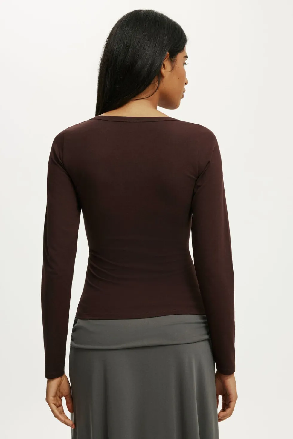 Everyday Smooth Scoop Neck Long Sleeve