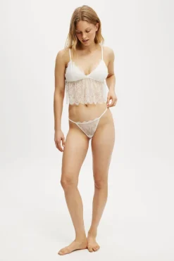 Eyelash Lace Longline Bralette