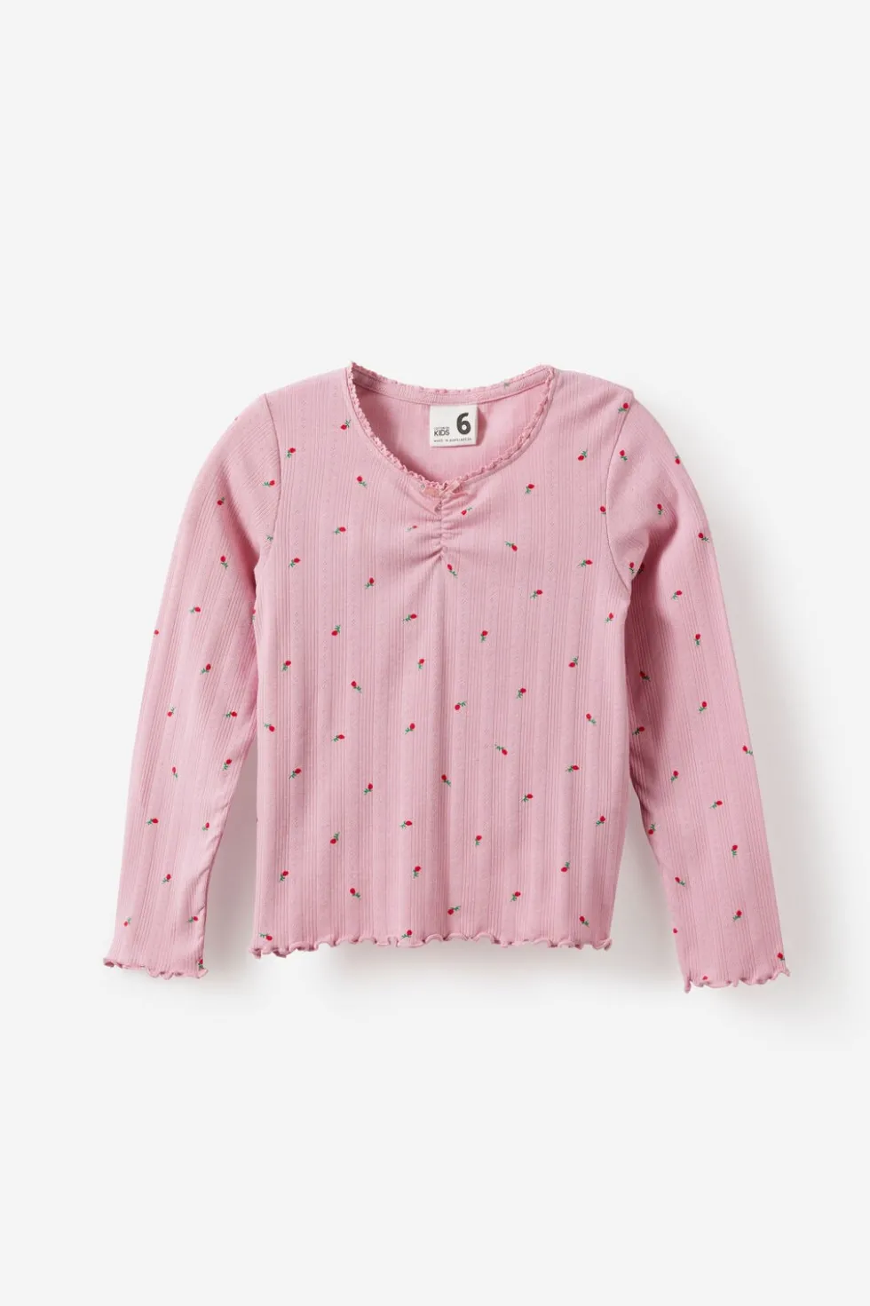 Fitted Essential Long Sleeve Ruched Top
