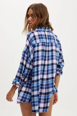 Flannel Boyfriend Long Sleeve Shirt