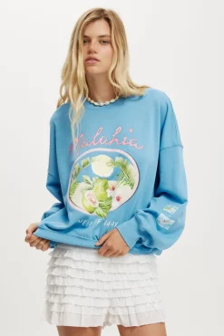 Fleece Graphic Crew Sweatshirt