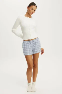 Fluffy Fitted Knit Cardi