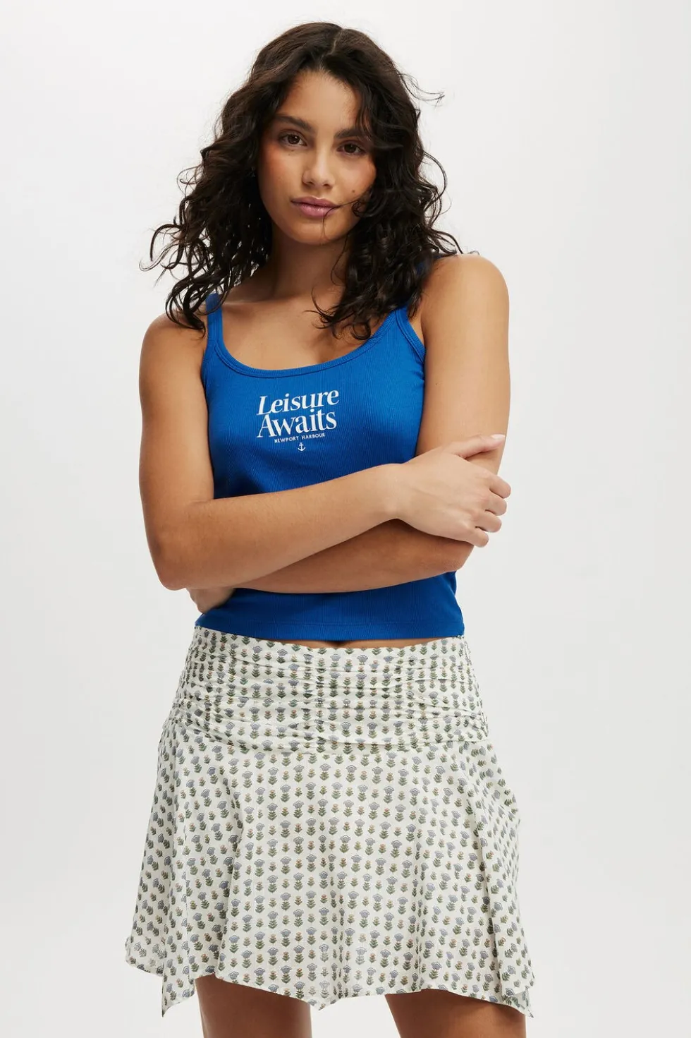 Georgie Hanky Hem Mini Skirt
