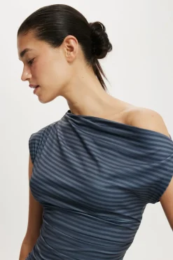 Georgie Off Shoulder Short Sleeve