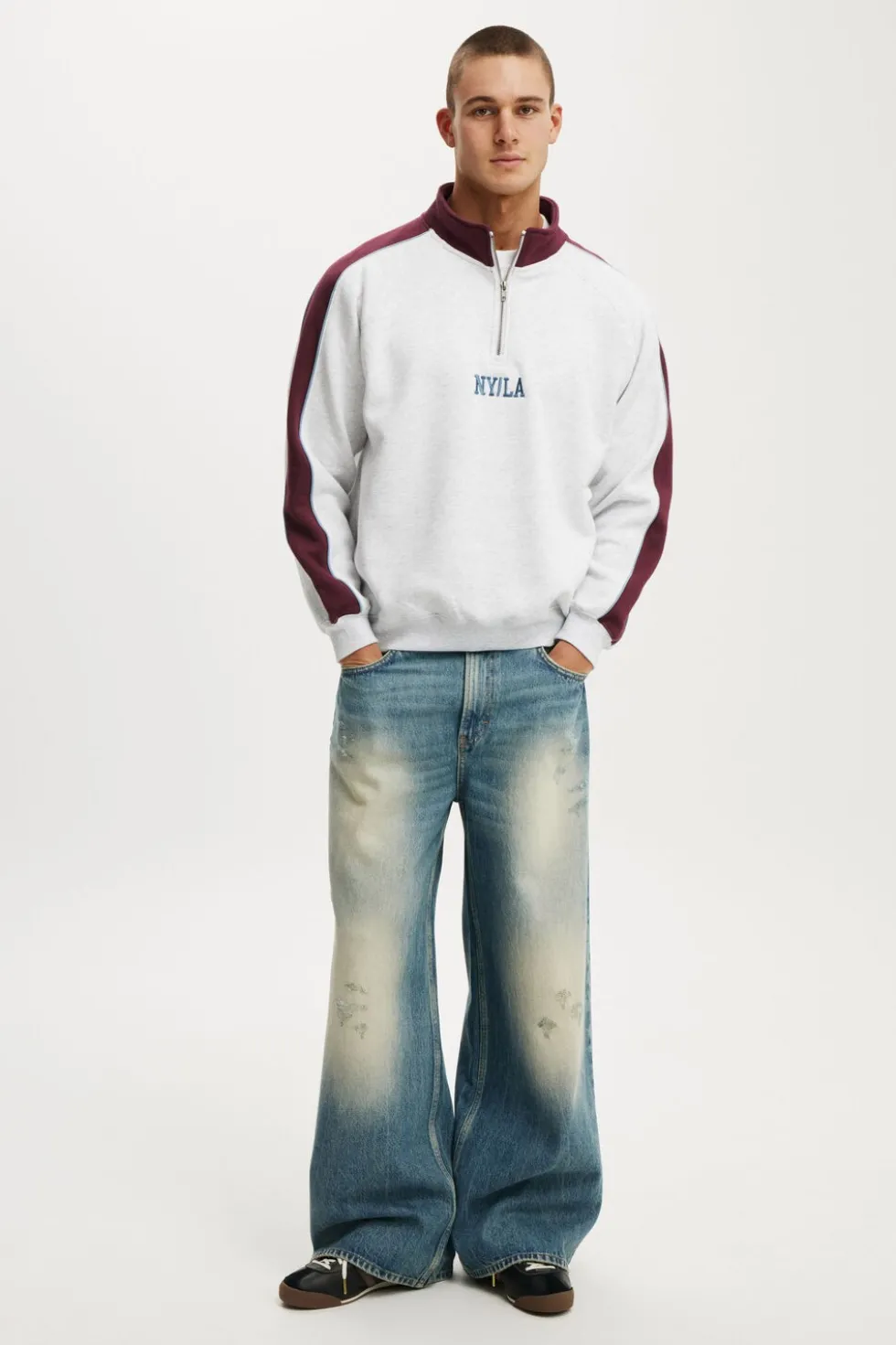 Graphic 1/4 Zip Fleece