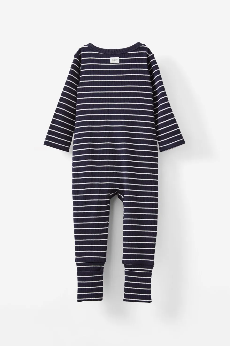 Growie Long Sleeve Rib All In One Romper