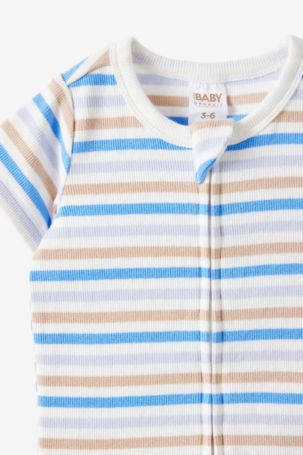 Growie Short Sleeve Zip All In One Romper